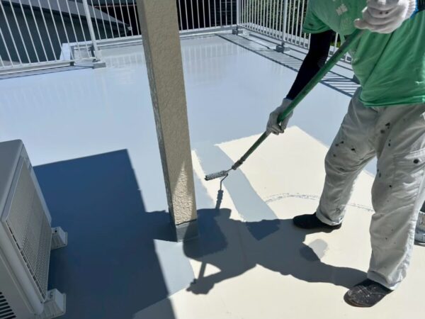 福岡県大牟田市　A様邸　屋上・ルーフバルコニー防水工事　ウレタン防水の正しい施工手順