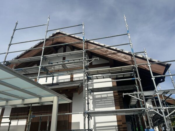 福岡県久留米市 K様邸 外壁塗装工事 足場の重要性とは?