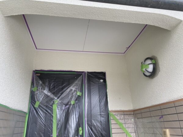 福岡県大牟田市　O様邸　外壁塗装工事　養生～軒天塗装をおこないました！