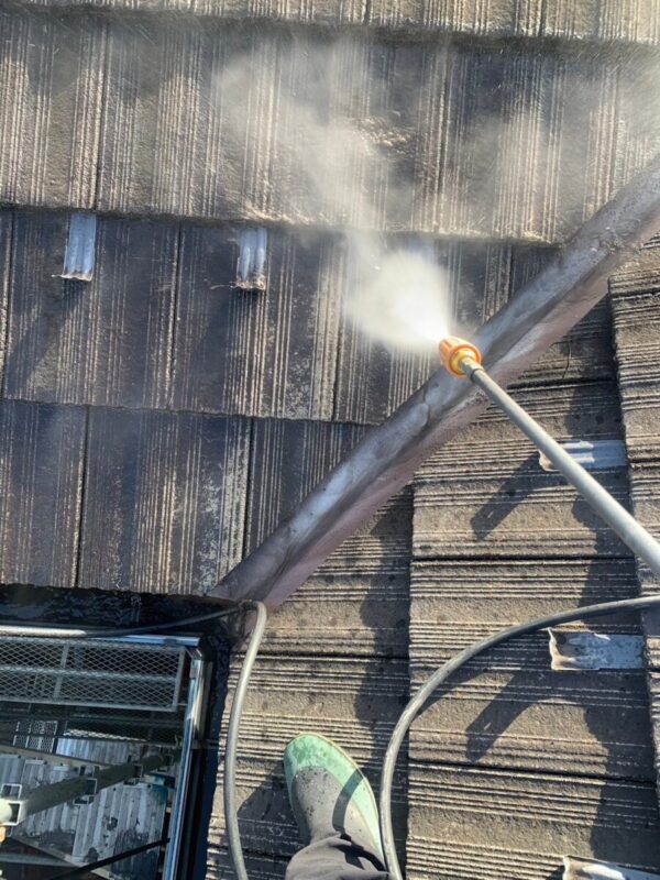 福岡県八女市　Y様邸　屋根塗装工事　下地処理　高圧洗浄はなぜ必要？